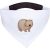 Mr. & Mrs. Panda Hundefliege Wombat – Weiß – Geschenk, Halstuch, klein, süße Tiermotive, Tuch, Tie, Polyester