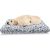 Abakuhaus Hundematratze beissfestes Kissen für Hunde und Katzen mit abnehmbaren Bezug, Navy White Anchor Helm Leuchtturm