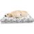 Abakuhaus Hundematratze beissfestes Kissen für Hunde und Katzen mit abnehmbaren Bezug, Schnecke Insekt Illustration Zentangle