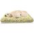 Abakuhaus Hundematratze beissfestes Kissen für Hunde und Katzen mit abnehmbaren Bezug, Gelb Rose Arrangements Frühling