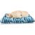 Abakuhaus Hundematratze beissfestes Kissen für Hunde und Katzen mit abnehmbaren Bezug, Insel Blau Monochrom Palm und Meer