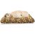 Abakuhaus Hundematratze beissfestes Kissen für Hunde und Katzen mit abnehmbaren Bezug, Safari Muster von Tierpfoten Spots